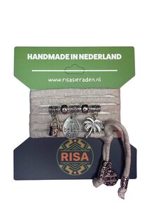 Risa Beach Girl Beige - Zilver