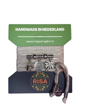 Risa Beach Girl Beige - Zilver