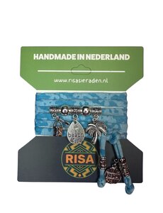 Risa Beach Girl Turquoise - Zilver