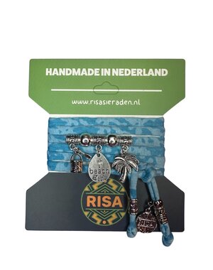 Risa Beach Girl Turquoise - Zilver