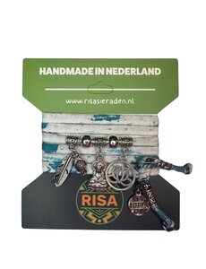 Risa Bodhisattva Turquoise-wit - Zilver