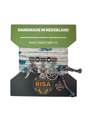 Risa Bodhisattva Turquoise-wit - Zilver