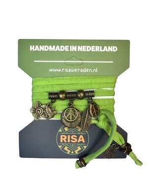 Risa Peace appelgroen - brons