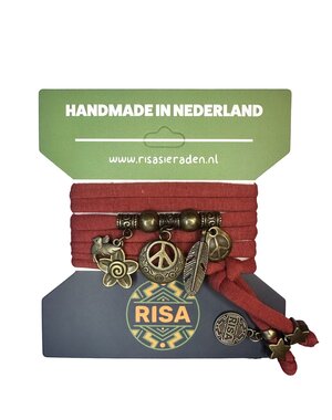 Risa Peace rood bruin - brons