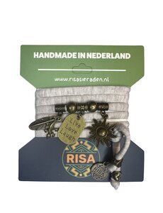 Risa Live Love Laugh beige - brons