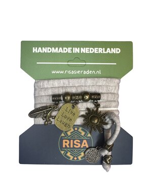 Risa Live Love Laugh beige - brons