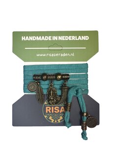 Risa Ganesha turquoise - brons