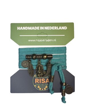 Risa Ganesha turquoise - brons