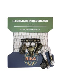 Risa Bull wit-goud - brons