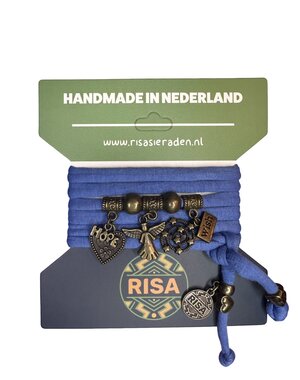 Risa Angel blauw - brons