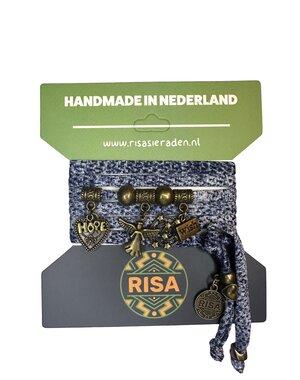 Risa Angel snake blauw - brons