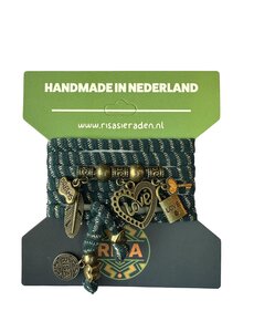 Risa Love Heart Groen - brons