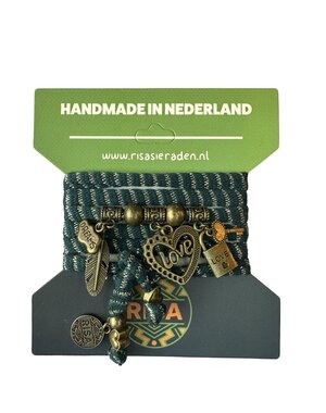 Risa Love Heart Groen - brons