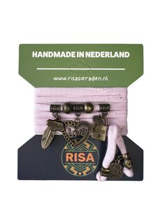 Risa Love Heart Lichtroze - brons