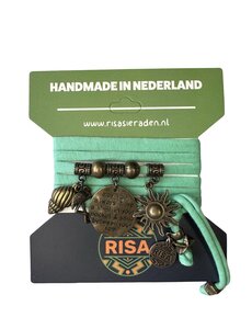 Risa Sand Between Your Toes mint groen - brons