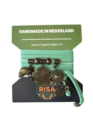 Risa Sand Between Your Toes mint groen - brons