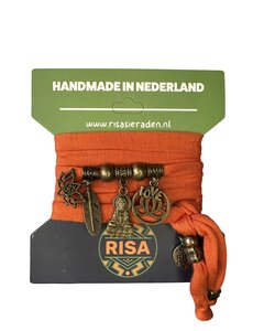 Risa Bodhisattva oranje - brons