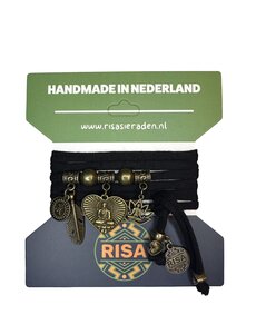 Risa Boeddha Hart zwart - Brons