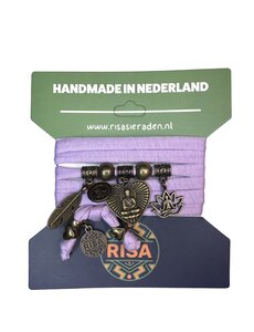 Risa Boeddha Hart lila - Brons