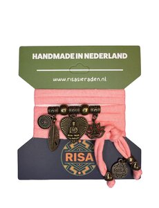 Risa Boeddha Hart zalmroze - Brons