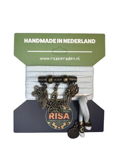 Risa Flower baby blauw - Brons