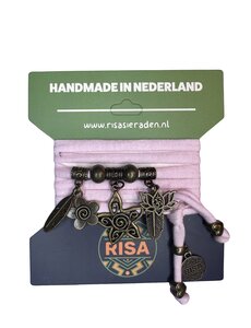 Risa Flower licht roze - Brons