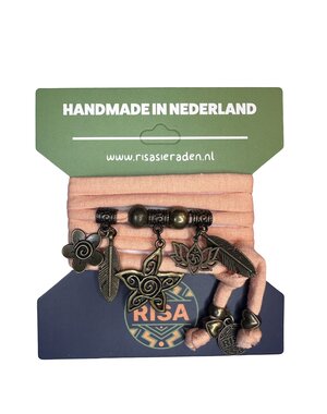 Risa Flower zalm roze - Brons