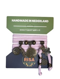 Risa Levensboom licht roze - brons