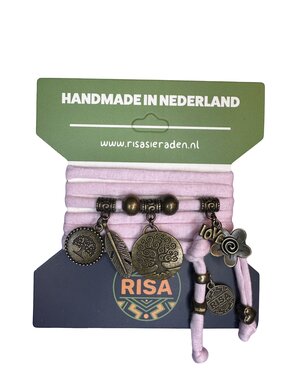 Risa Levensboom licht roze - brons