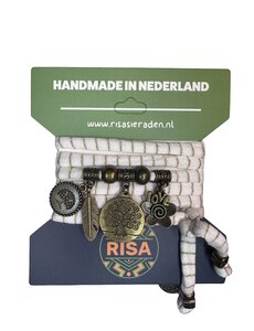 Risa Levensboom wit-goud - brons