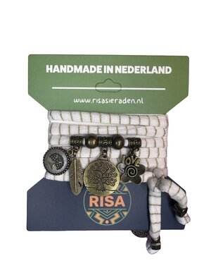 Risa Levensboom wit-goud - brons