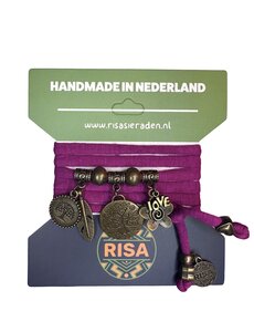 Risa Levensboom fuchsia - brons