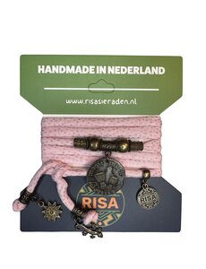 Risa Ibiza Benirras roze-glitter - Brons