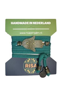 Risa Hamsahand groen - brons