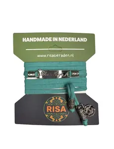 Risa Love Ibiza turqoise - zilver