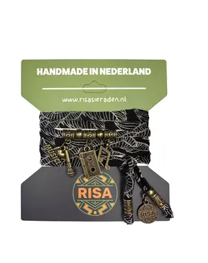 Risa Love music retro zwart-grijs - Brons