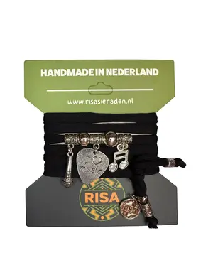 Risa Love music zwart - zilver