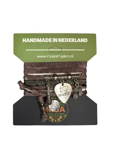 Risa Love music bruin - zilver