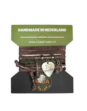 Risa Love music bruin - zilver