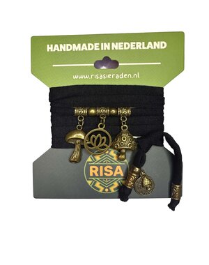 Risa Mushroom Love zwart - brons