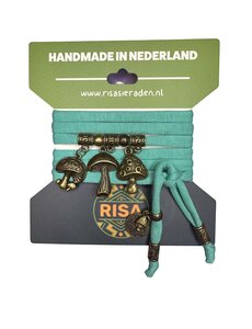 Risa Funghi Love Turquoise - brons