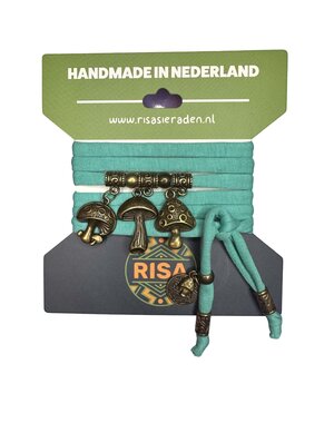 Risa Funghi Love Turquoise - brons