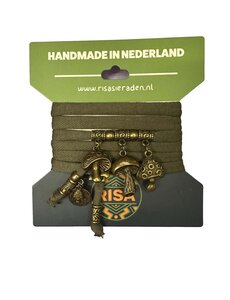 Risa Mushroom Love Leger groen - brons