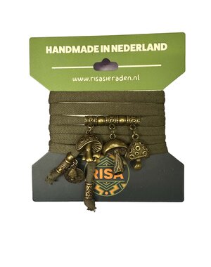 Risa Mushroom Love Leger groen - brons