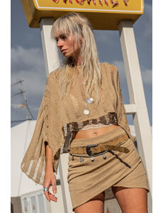 MOOST Wanted Gebreide Top Laura - Bruin