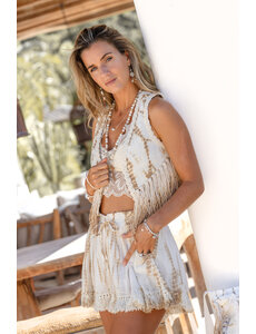 Ibzmode Gilet Naria Sera Ivory