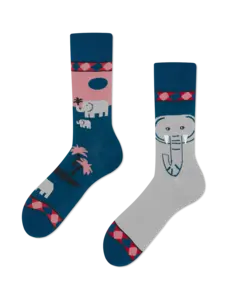 Mismatched Sokken Sokken Funky Elephant by Many Mornings