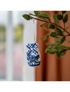 Sjaal met Verhaal Hanger Molen Delfts Blauw