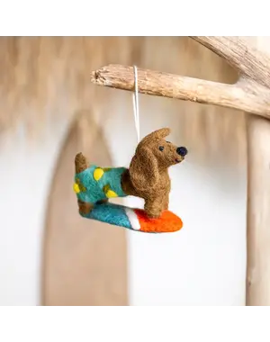 Sjaal met Verhaal Hanger Teckel Summer Days Citroen