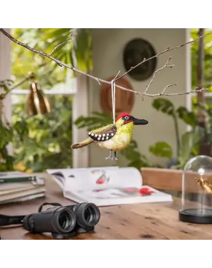 Sjaal met Verhaal Vogel: Groene specht